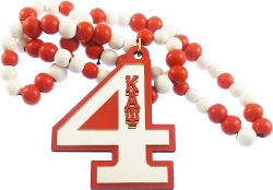 View Buying Options For The Kappa Alpha Psi Line #4 Mirror Wood Color Bead Tiki Necklace