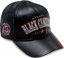 View Buying Options For The Big Boy Atlanta Black Crackers Legends Leather Mens Cap