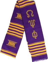 View Buying Options For The Omega Psi Phi Fraternity Graduation Kente Stole Sash