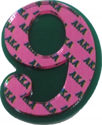 View Buying Options For The Alpha Kappa Alpha Acrylic Line #9 Mirror Pin