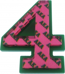 View Buying Options For The Alpha Kappa Alpha Acrylic Line #4 Mirror Pin