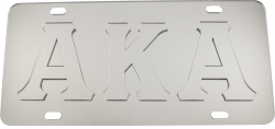 View Buying Options For The Alpha Kappa Alpha Raised All Mirror License Plate