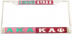 View Buying Options For The Alpha Kappa Alpha + Kappa Alpha Psi Split License Plate Frame
