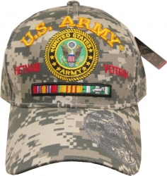 View Product Detials For The U.S. Army Vietnam Veteran Red Letter Mens Cap