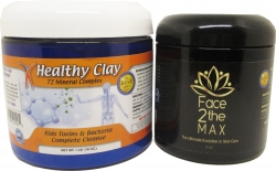 View Product Detials For The MineCeuticals Healthy Oregon Blue Clay Bath Powder & Face2theMAX Pack