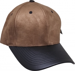 View Buying Options For The Plain Suede PU Leather Bill Mens Baseball Cap