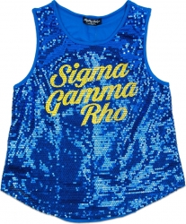 View Buying Options For The Big Boy Sigma Gamma Rho Divine 9 Sequins Tank Top