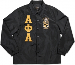 View Buying Options For The Big Boy Alpha Phi Alpha Divine 9 Waterproof Mens Coach/Line Jacket