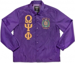 View Buying Options For The Big Boy Omega Psi Phi Divine 9 Waterproof Mens Coach/Line Jacket