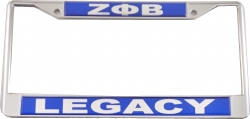 View Buying Options For The Zeta Phi Beta Legacy Domed License Plate Frame