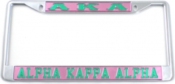 View Buying Options For The Alpha Kappa Alpha Classic License Plate Frame