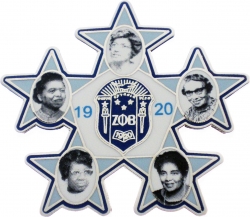 View Buying Options For The Zeta Phi Beta Stars Founders Faces Lapel Pin