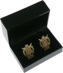 View Product Detials For The Omega Psi Phi Escutcheon Shield Drop Letter Cuff Links