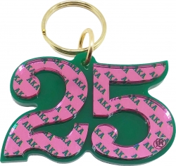 View Buying Options For The Alpha Kappa Alpha Color Mirror Line #25 Keychain