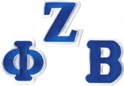 View Buying Options For The Zeta Phi Beta Individual Letter Iron-On Patch Set