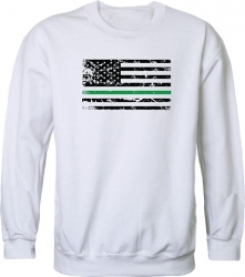 View Buying Options For The RapDom Thin Green Line Flag Graphic Mens Crewneck Sweatshirt