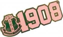 View Buying Options For The Alpha Kappa Alpha Crest 1908 Lapel Pin