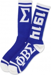 View Buying Options For The Big Boy Phi Beta Sigma Divine 9 S3 Athletic Mens Socks