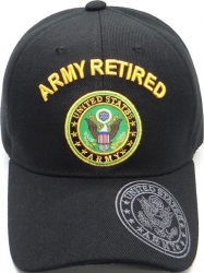 View Buying Options For The Army Retired Shadow Logo On Bill Mens Cap