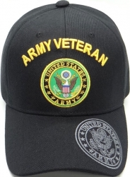 View Product Detials For The Army Veteran Shadow Logo On Bill Mens Cap