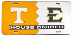 View Buying Options For The Tennessee + East Tennessee State House Divided Split License Plate Tag