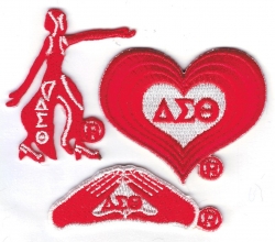 View Buying Options For The Delta Sigma Theta 3-Pack B Embroidered Stick-On Applique Patches