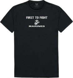 View Buying Options For The RapDom Marines First To Fight 1 Military Graphic Mens Tee