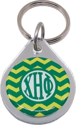 View Buying Options For The Chi Eta Phi Sorority Chevron Domed Mirror Key Chain