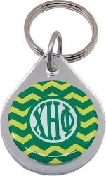 View Buying Options For The Chi Eta Phi Chevron Domed Mirror Key Chain