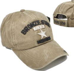 View Buying Options For The Bronze Star of Heroism Tonal Pigment Washed Cotton Mens Cap