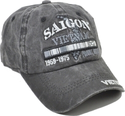 View Buying Options For The Saigon Vietnam Veteran Tonal Pigment Washed Cotton Mens Cap