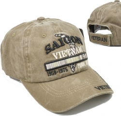 View Buying Options For The Saigon Vietnam Veteran Tonal Pigment Washed Cotton Mens Cap