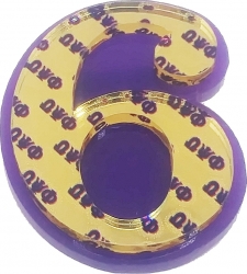 View Buying Options For The Omega Psi Phi Acrylic Line #6 Pin
