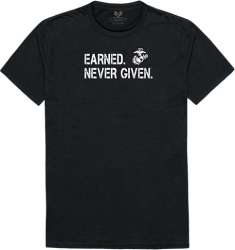 View Buying Options For The RapDom Marines Earned, Never Given 1 Military Graphic Mens Tee