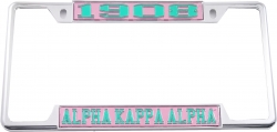 View Buying Options For The Alpha Kappa Alpha 1908 License Plate Frame