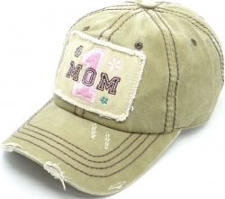 View Buying Options For The #1 Mom Patch Pigment Cotton Vintage Ladies Cap