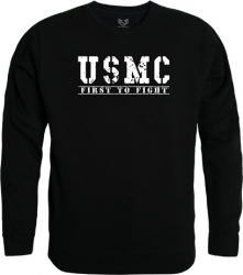 View Buying Options For The RapDom USMC First To Fight 2 Graphic Mens Crewneck Sweatshirt
