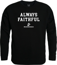 View Buying Options For The RapDom Marines Always Faithful 1 Graphic Mens Crewneck Sweatshirt
