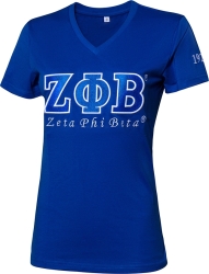 View Buying Options For The Zeta Phi Beta Luxury Embroidered Womens Tee