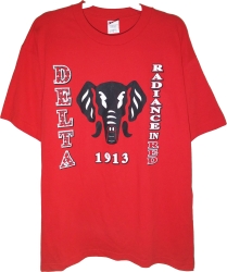 View Buying Options For The Delta Sigma Theta Elephant Vertical II Ladies T-Shirt