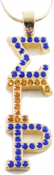 View Buying Options For The Sigma Gamma Rho Drop Letter Crystal Pendant With Chain