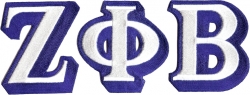 View Product Detials For The Zeta Phi Beta 3D Letters Iron-On Patch Set