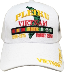 View Buying Options For The Pleiku Vietnam Veteran Proudly Served Mens Cap