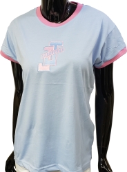 View Buying Options For The Buffalo Dallas Jack And Jill Of America Applique Ladies Ringer Tee