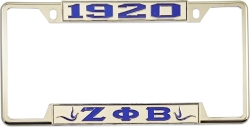 View Buying Options For The Zeta Phi Beta 1920 Doves License Plate Frame