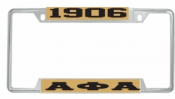 View Buying Options For The Alpha Phi Alpha 1906 Big Letter License Plate Frame