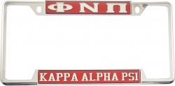 View Buying Options For The Kappa Alpha Psi Phi Nu Phi License Plate Frame