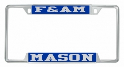 View Product Detials For The F&AM Mason License Plate Frame