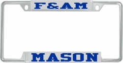 View Buying Options For The F&AM Mason License Plate Frame