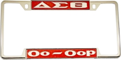 View Buying Options For The Delta Sigma Theta Oo-Oop License Plate Frame